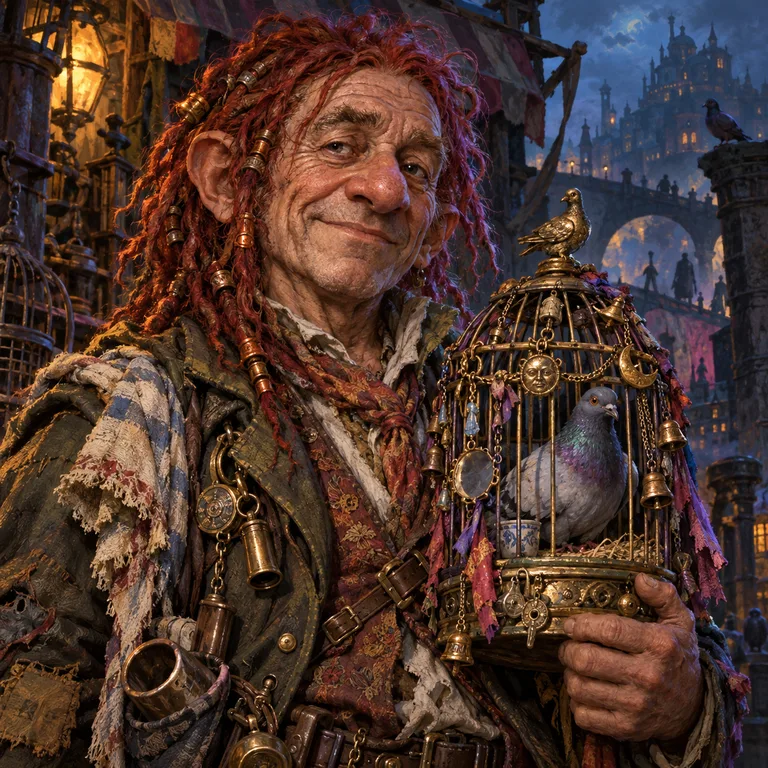 Bimble Cageworthy, riverbank halfling, The Municipal pigeon inspector; original champion of Discworld MUD