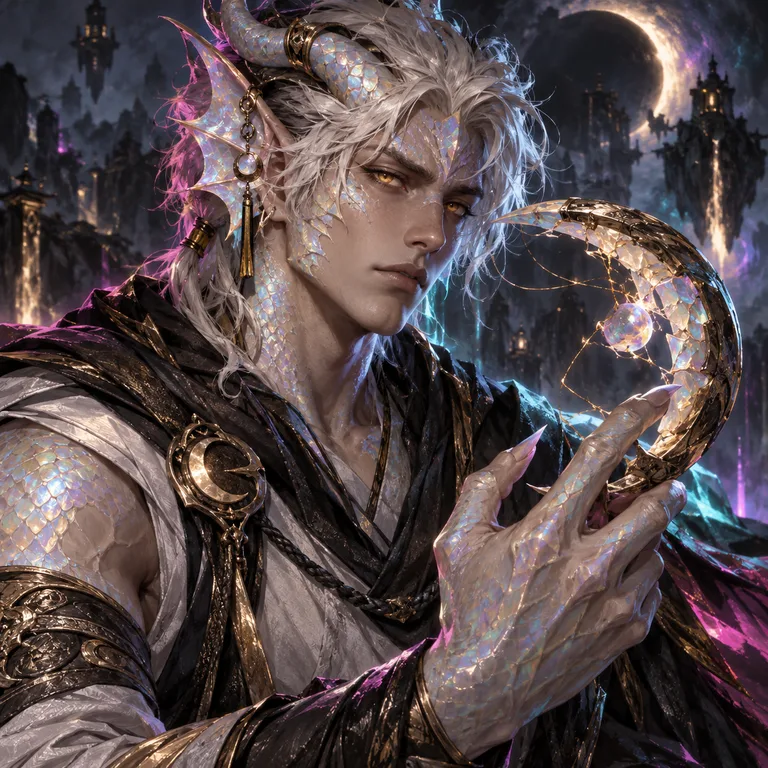 Ravelis Wickreach, Opal dragonkin, The Crescent Ki Sculptor; original champion of Drag(*)nBall Z: Fighter's Edition