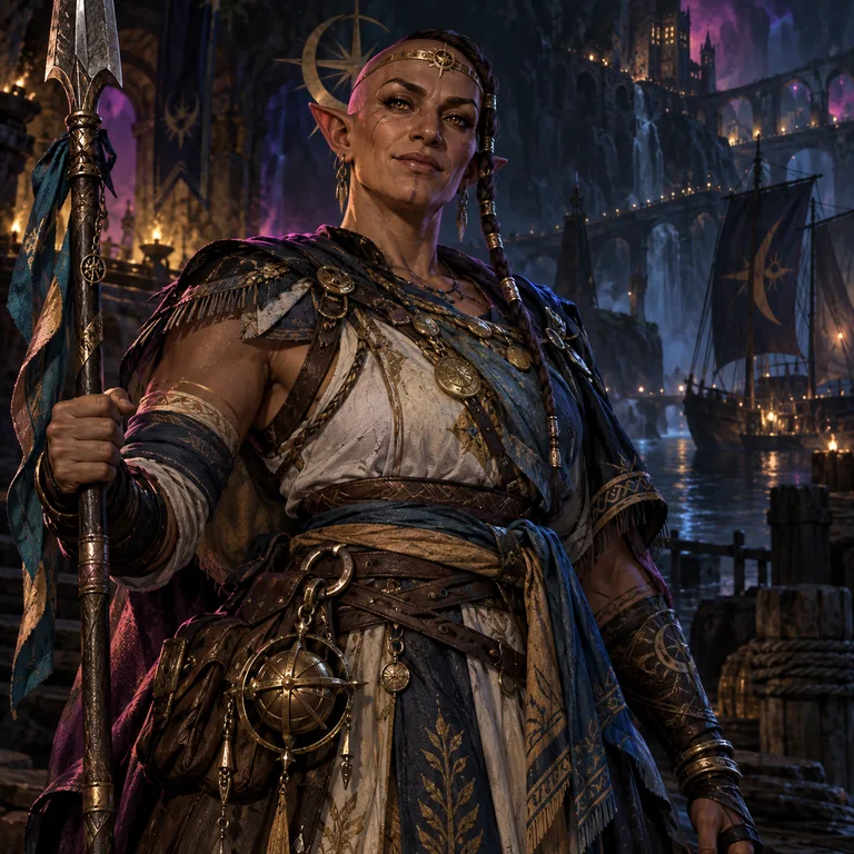 Zella Rimesong, canopy elf, Adaptive Spear Dancer; original champion of Dragon's Exodus
