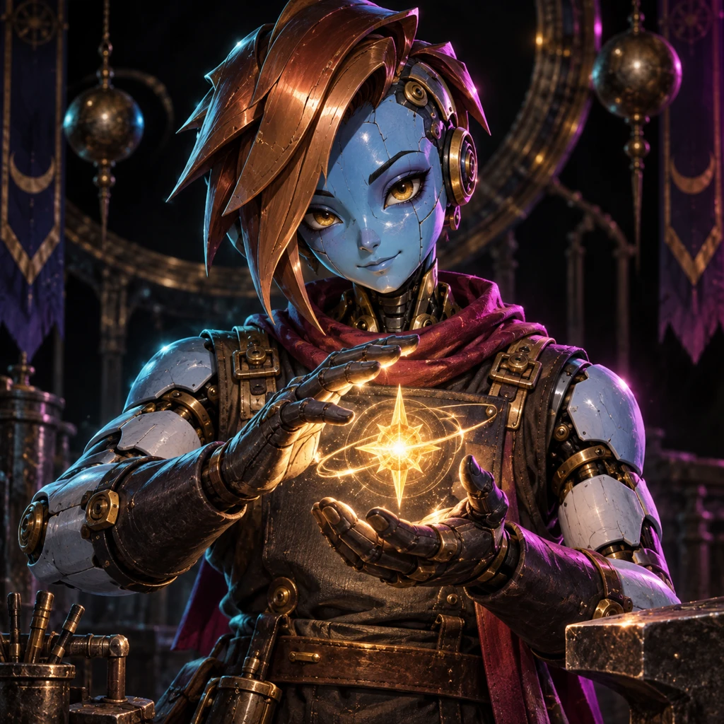 Kiro Orbitforge, android, The Raidstar Artisan; original champion of Dragonball: Celestial Knights
