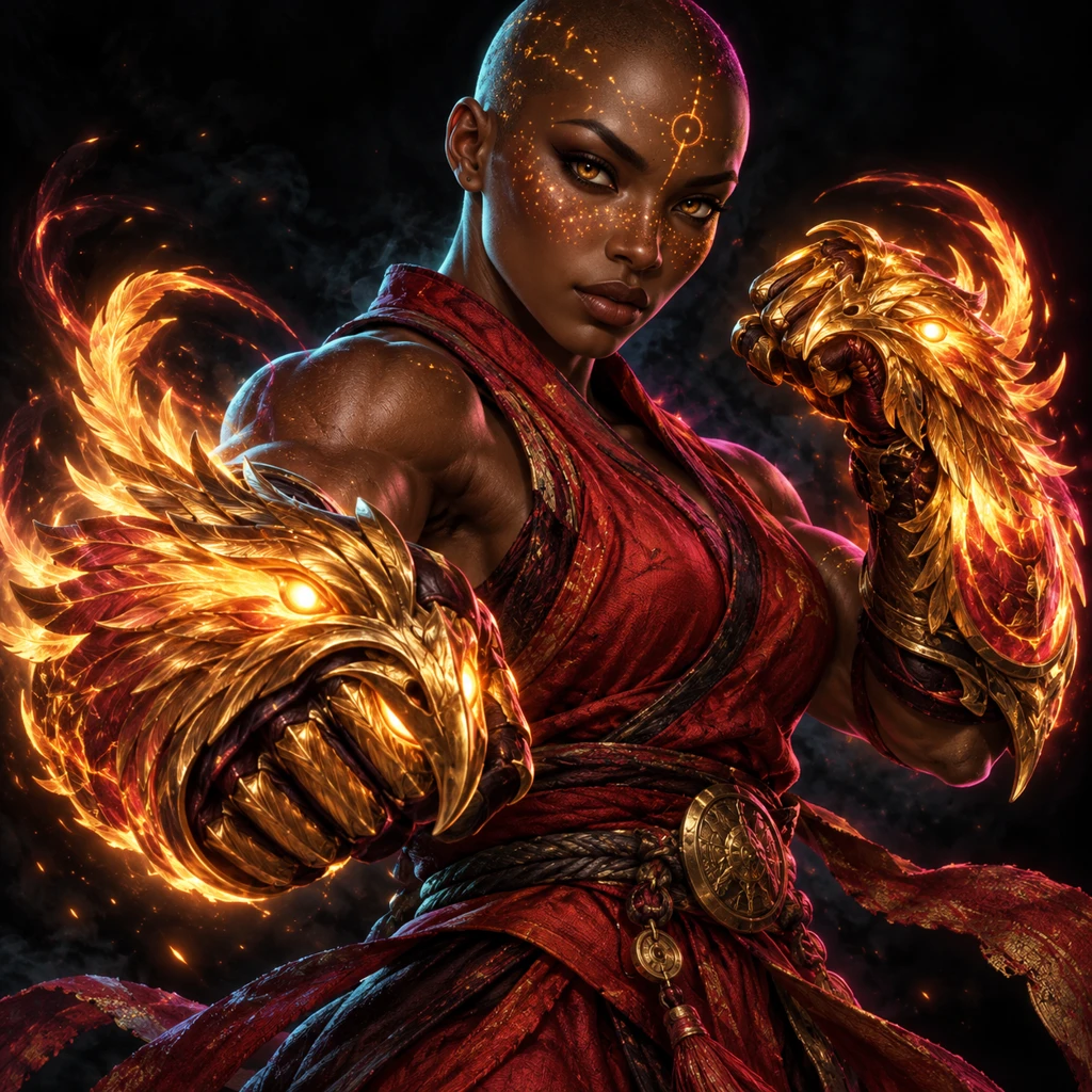 Ren Emberreturn, alien martial artist, Heir of the Second Spark; original champion of Dragonball:Redemption