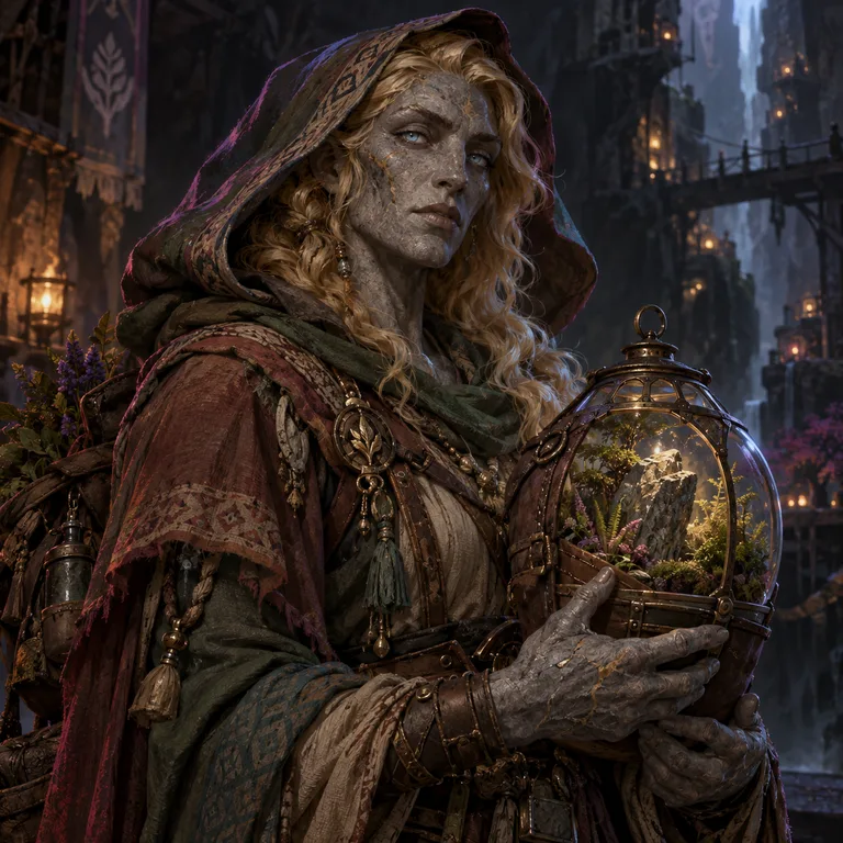 Veialis Larkway, Realm stoneborn, Realm Herbalist; original champion of Genesis Remastered