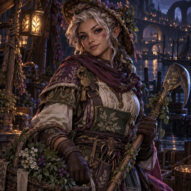 Ivenan Reefbraid, hearth league halfling, Peace Clan Gardener; original champion of Lands of Redemption
