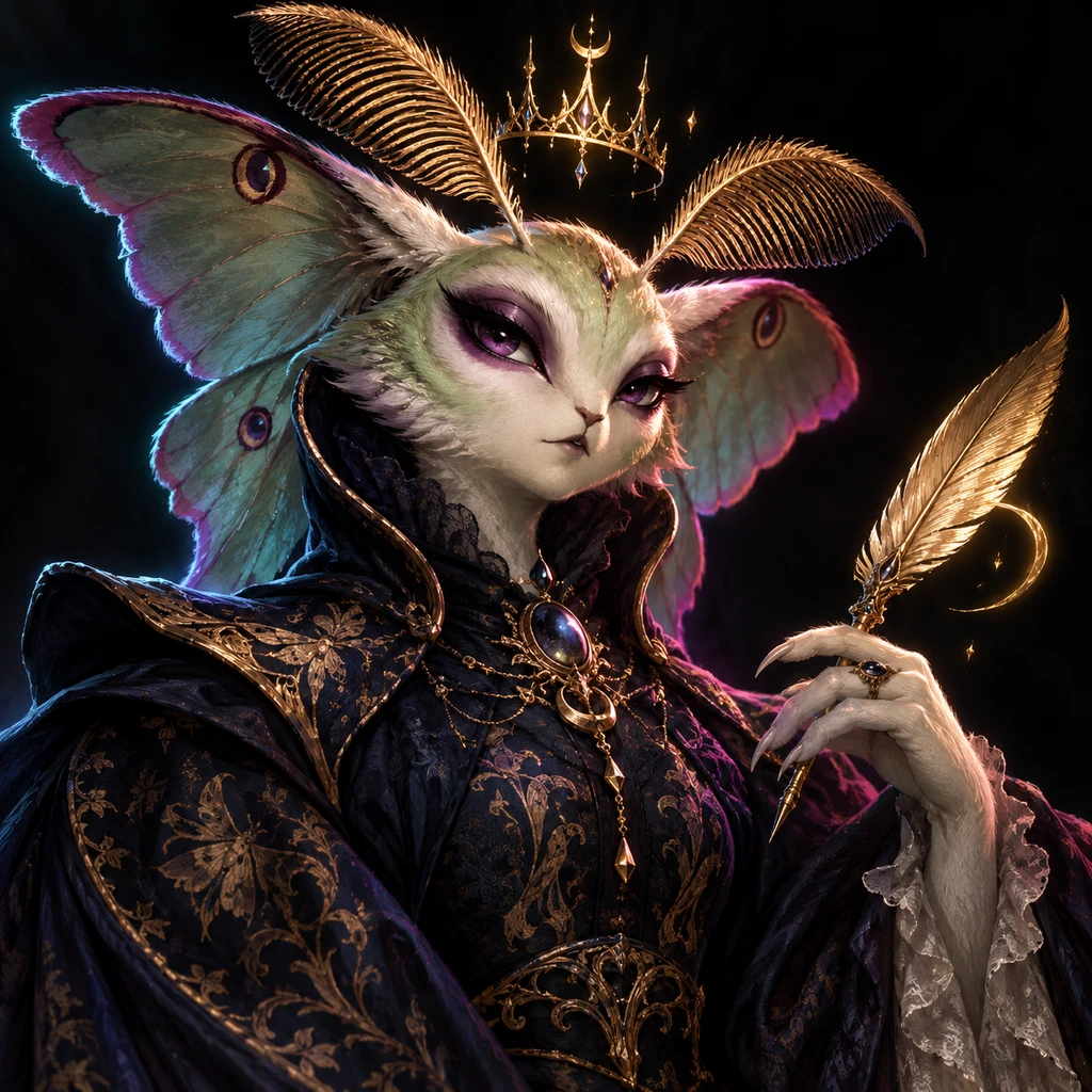 Lady Vesper Quill, Moth noble, The Unherited Crown; original champion of Legends of Kallisti