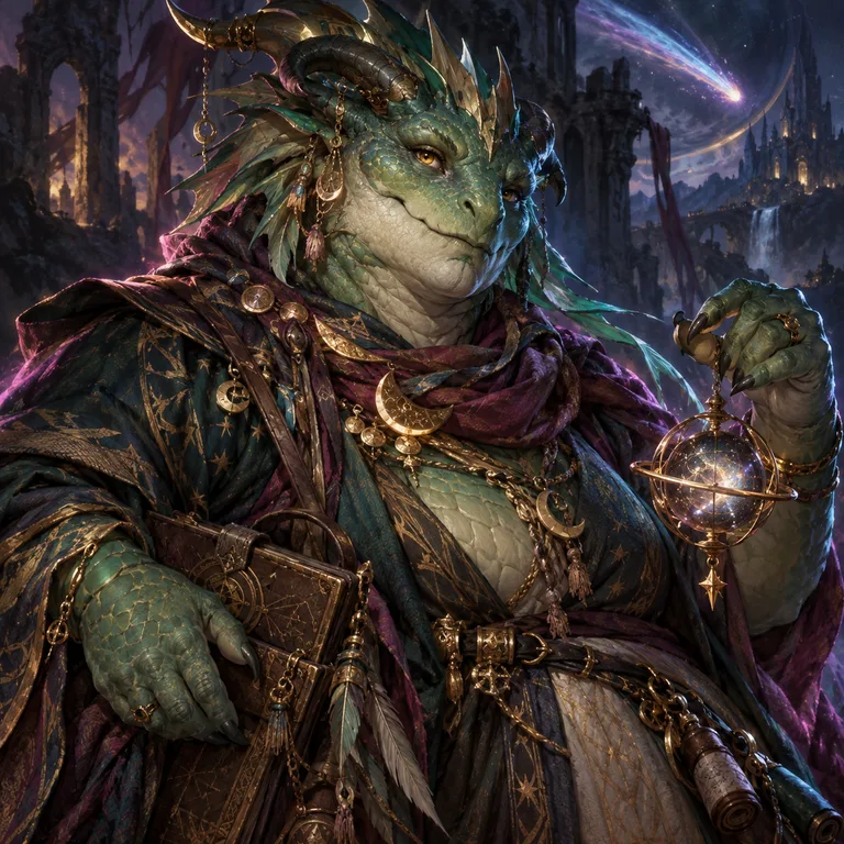 Silda Shalemere, Jade dragonkin, The Comet Covenant Herald; original champion of Prophecy