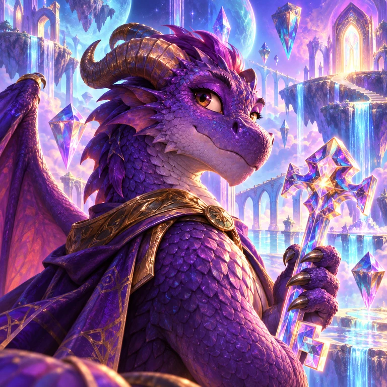 Plumscale, Young dragon, The Smallest Majesty; original champion of Purple Dragon