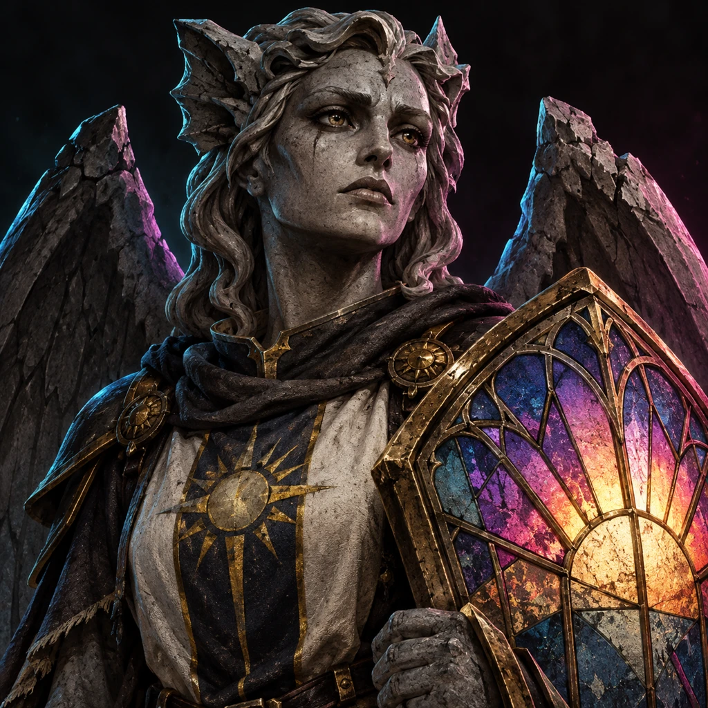 Maud Griefglass, gargoyle, The Order's Witness; original champion of Realms of Despair