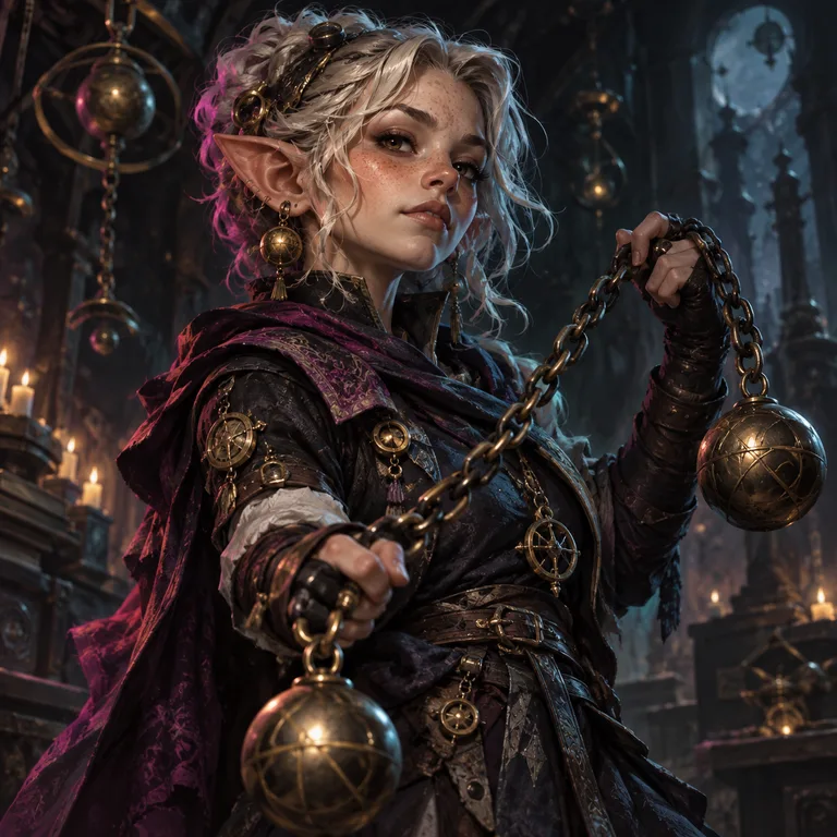 Rhoitha Moonhush, Counterpoise gnome, Counterpoise Duelist; original champion of The 7th Plane