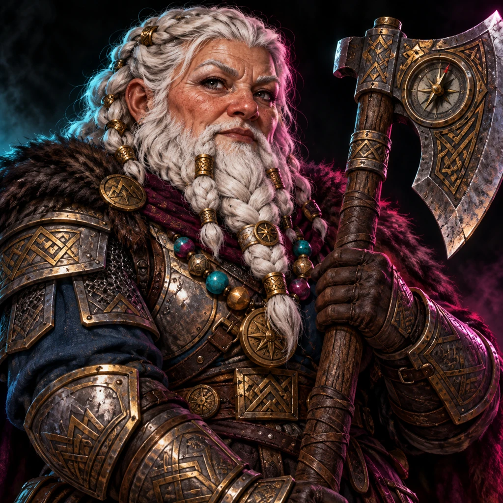 Jesuri Keepsake, dwarf, The Many-Vowed Veteran; original champion of Valheru Mud